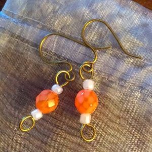 Handmade Dangle Bead Earrings